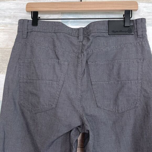 English Laundry Walker Pants Gray Patterned 5 Pocket Slim Leg Casual Mens 32x32 - Picture 5 of 10